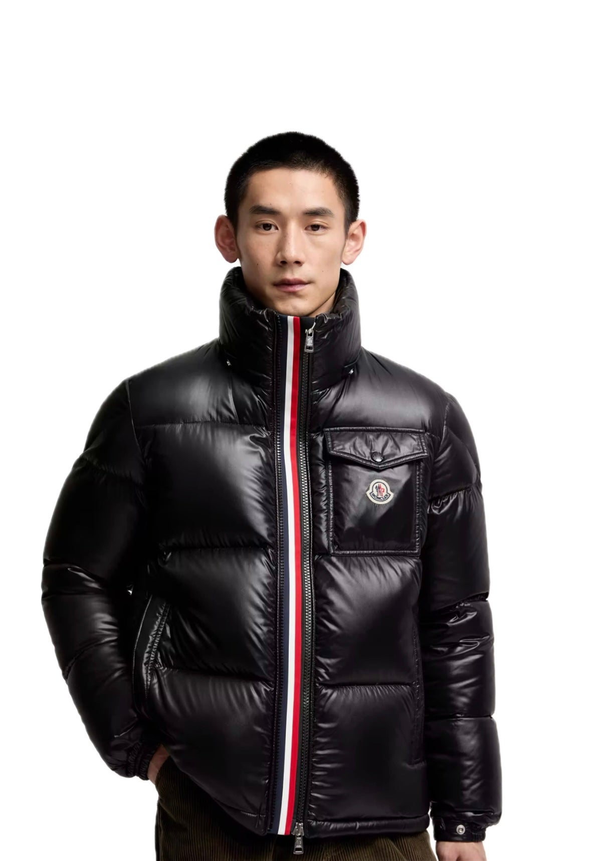 Piumino corto con cappuccio Montbeliard