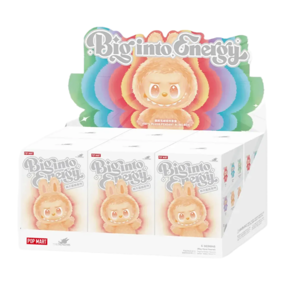POP MART THE MONSTERS LABB BIG INTO ENERGIY SERIES VINYL PLUSH PENDANT SEALED CASE (6 BLIND BOX)